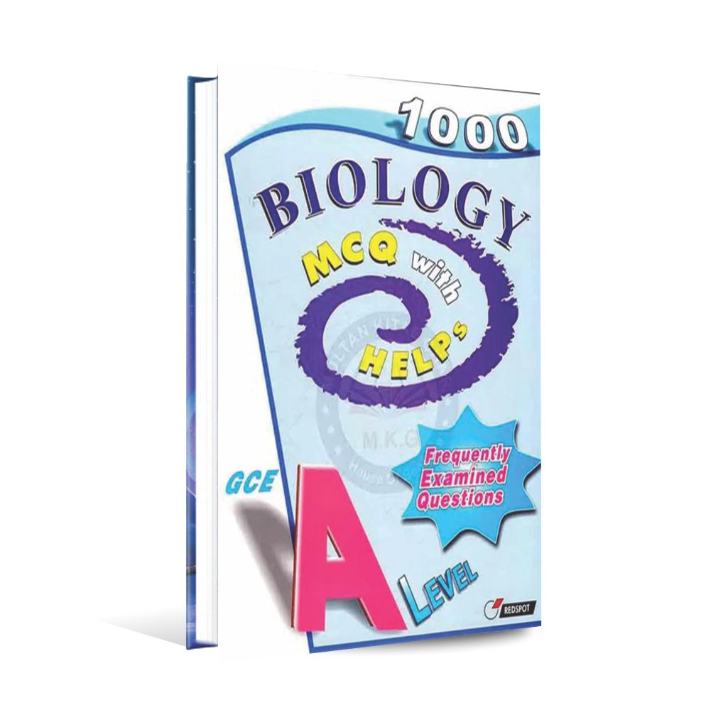 1000 Biology MCQ with Help's for A level By Redspot Multan Kitab Ghar