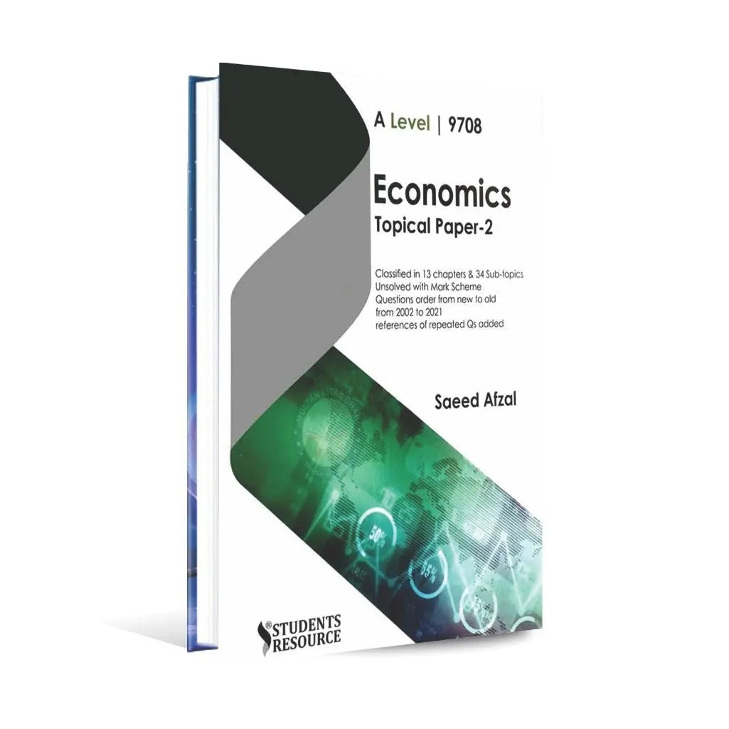 A level Economics 9708 Topical paper-2 Book by Saeed Afzal Multan Kitab Ghar