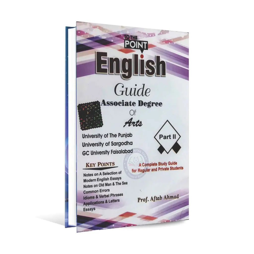ADA Part 2 To The Point English Grammar Notes Guide By Prof. Aftab Ahmad Multan Kitab Ghar