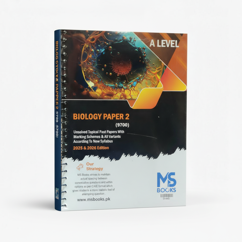 A Level Biology Paper 2 (9700) Unsolved Topical Past Papers by MS Books – Exam Practice Resource - MKG