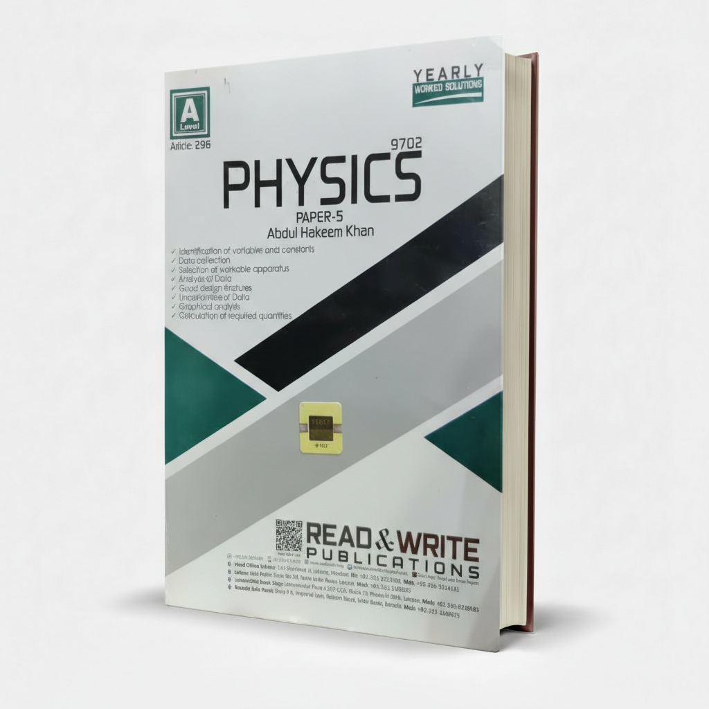 A Level Physics 9702 Paper 5 Solutions by Abdul Hakeem Khan – Exam Practice Guide - MKG