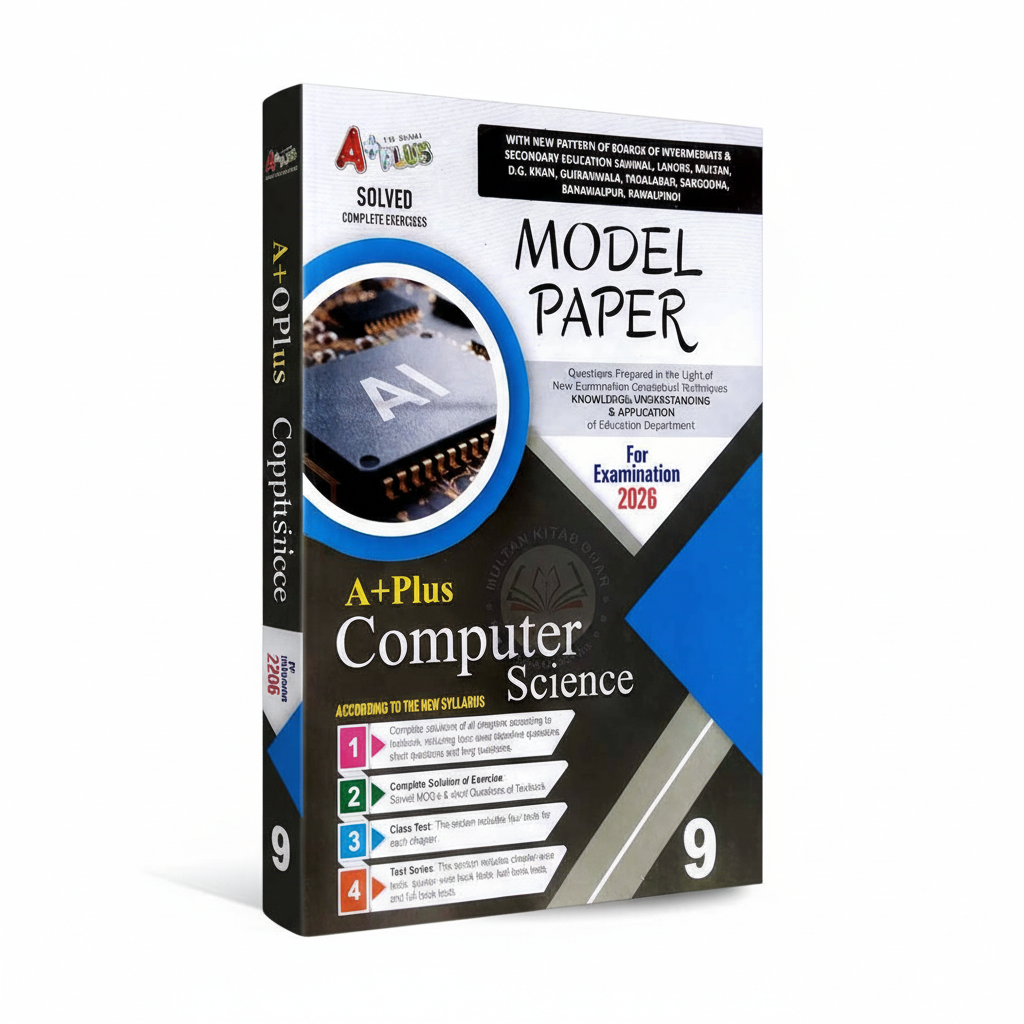 A Plus Computer Science Up-To-Date Solved Original Board Paper 2026 for 9th Class MKG
