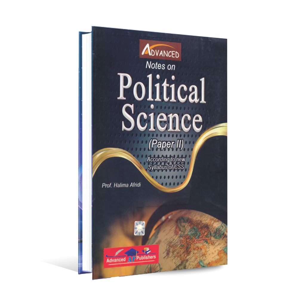 Advanced Political Science Paper 2 Book CSS Syllabus By Prof Halima Afridi Multan Kitab Ghar