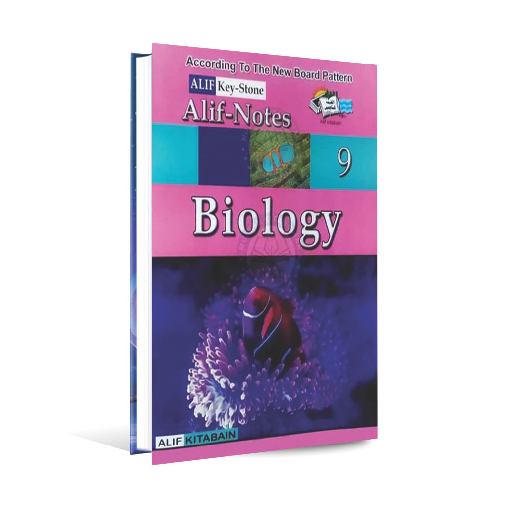 Alif Key Stone Biology Notes for 9th Class Subjective + Objective By Nadeem Iqbal Awan Multan Kitab Ghar