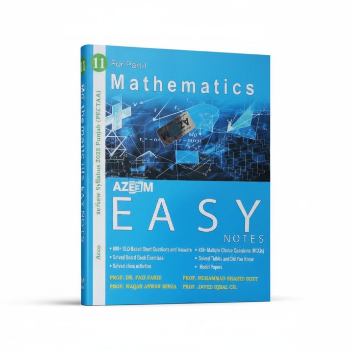 Azeem Easy Notes Mathematics for Part-I (11th) by Dr. Faiz Farid MKG