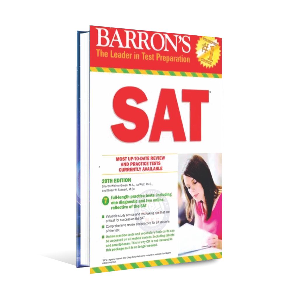 Barron's SAT Preparation Up to Date Practice Test Book By Sharon Weiner Multan Kitab Ghar