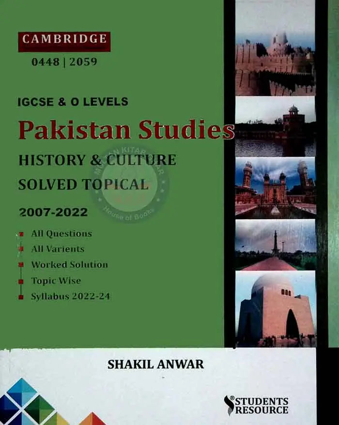 Cambridge O Level 2059 History and Culture Pakistan Studies Book Paper 1 By Shakil Anwar Multan Kitab Ghar