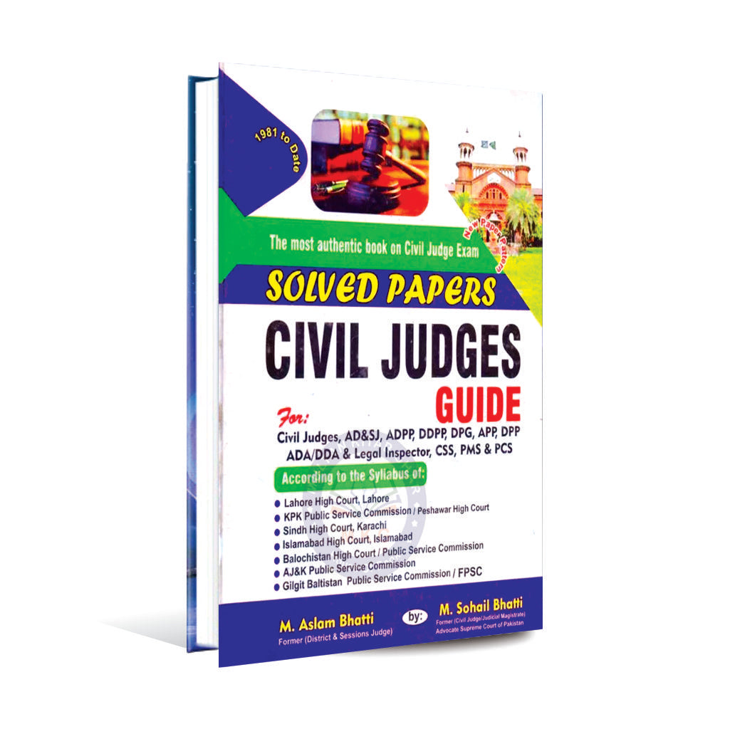 Civil Judges Guide Book For CSS, PMS By M. Sohail Bhatti Multan Kitab Ghar