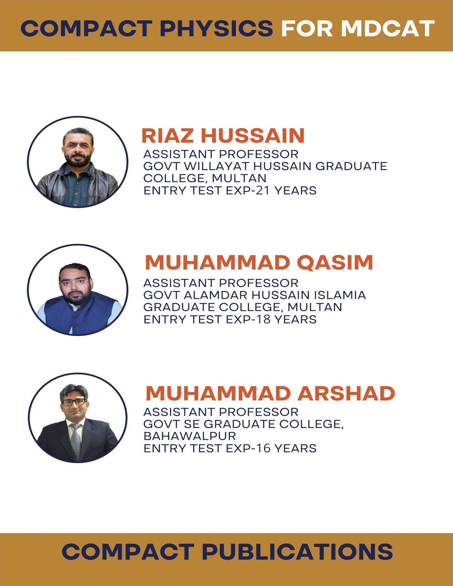 Compact Physics MDCAT | 4500+ MCQs Question Bank by Riaz Hussain - MKG