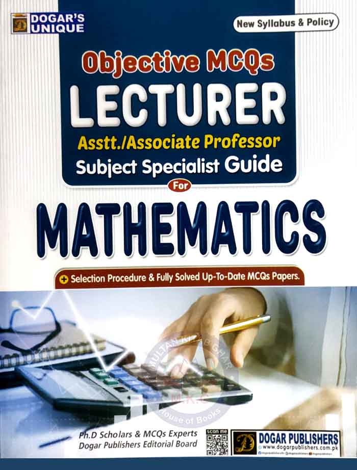 DogarObjectiveMCQsLecturerMathematics-MKG