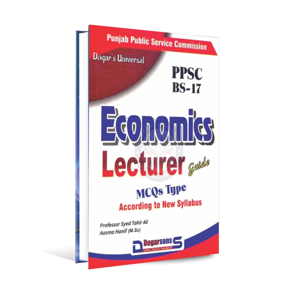 Economics Lecturer Guide Book For PPSC by Prof. Syed Tahir Ali Multan Kitab Ghar