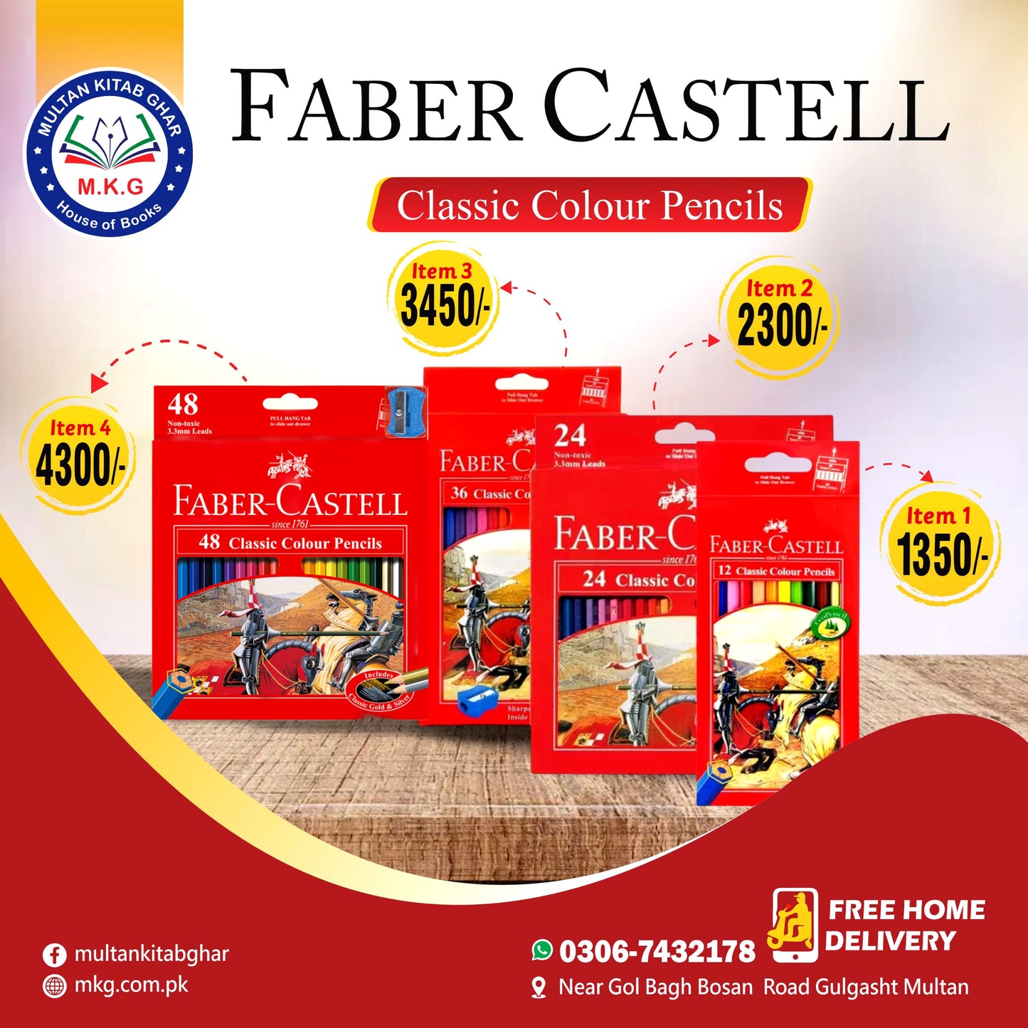 Faber Castle Pencil Colors | Smooth & Vibrant Coloring for Kids - MKG