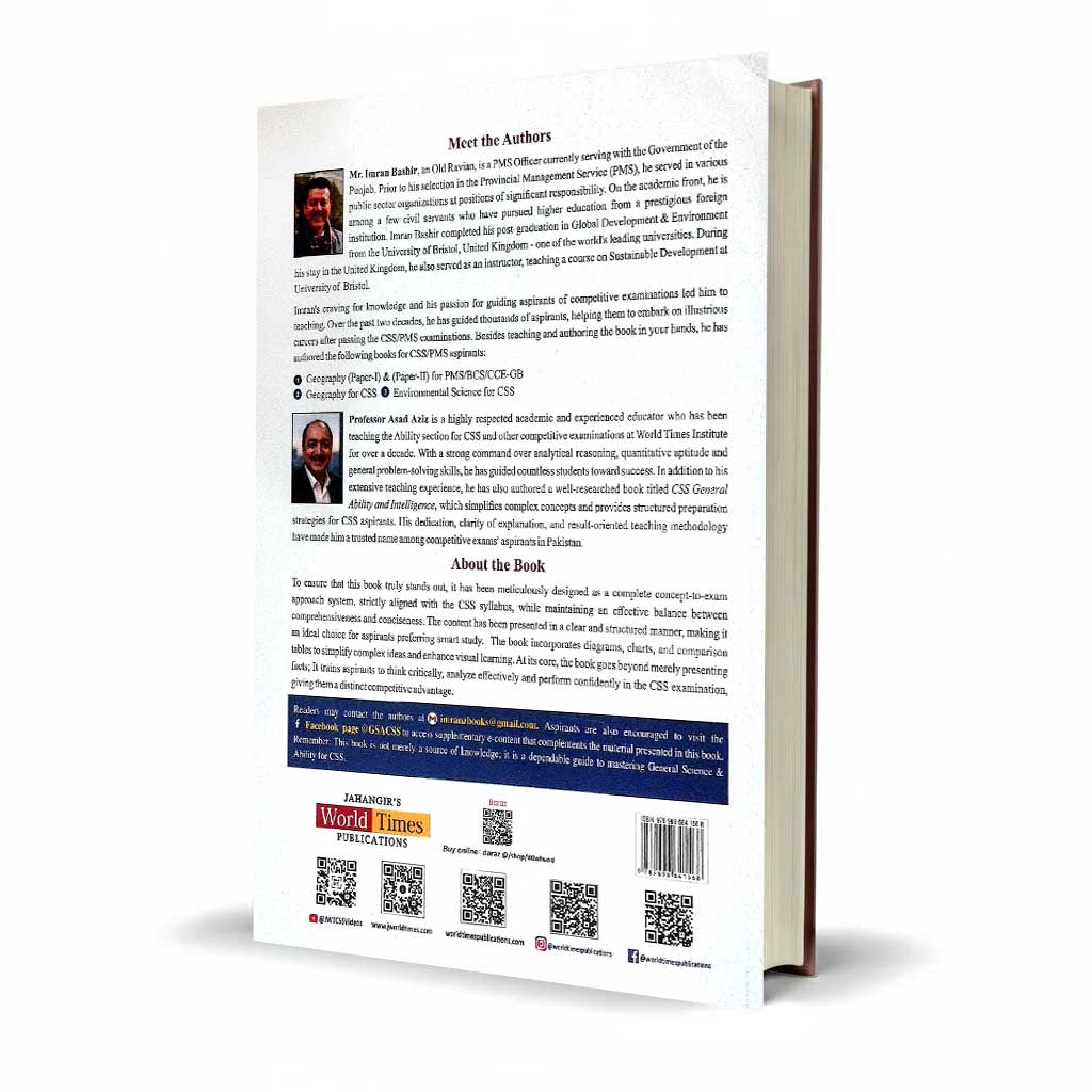 GSA Success Manual General Science & Ability by Imran Bashir | CSS