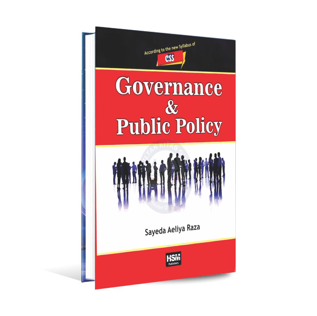 HSM Governance and Public Policy Book By Sayeda Aeliya Raza Multan Kitab Ghar