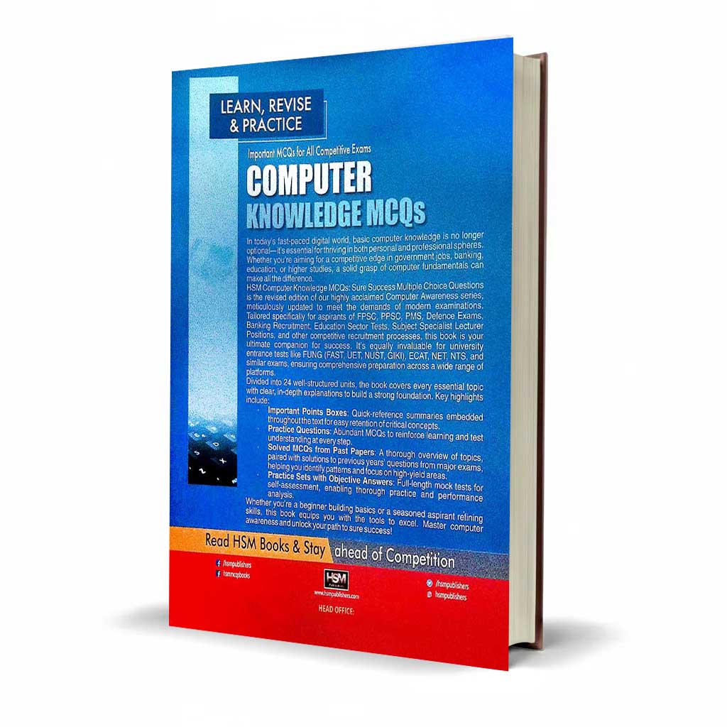 HSM Computer Knowledge 2500+ MCQs by Sheraz Sohail