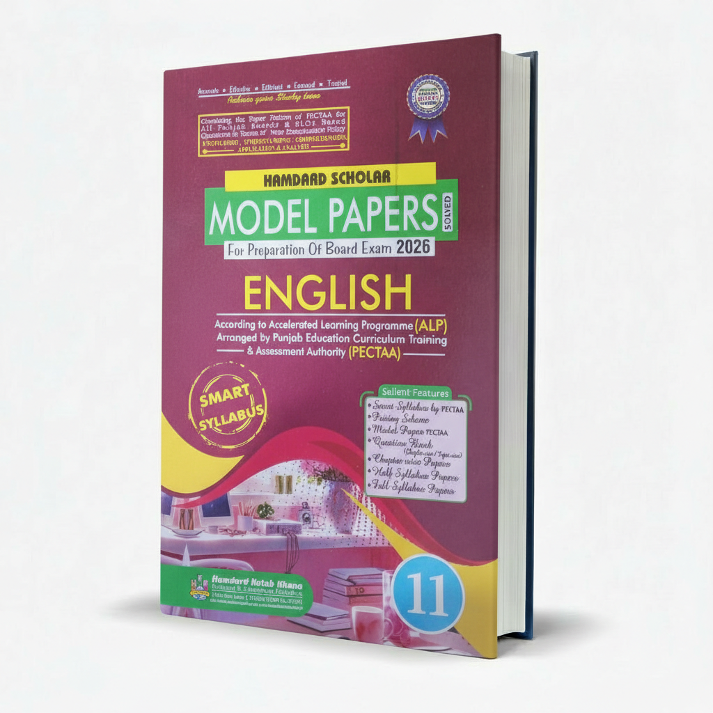 Hamdard Scholar English for 1st Year Up To Date Solved Papers (Chapter Wise / Topic Wise) 2014 - 2024 For Preparation of Board Exam 2026 MKG