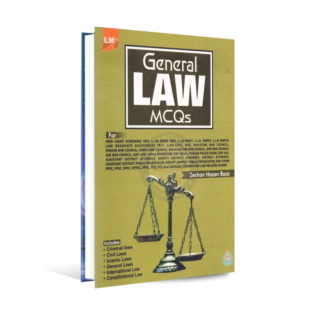 Ilmi General LAW MCQs Book For Civil Law By Zeeshan Hasan - Multan Kitab Ghar