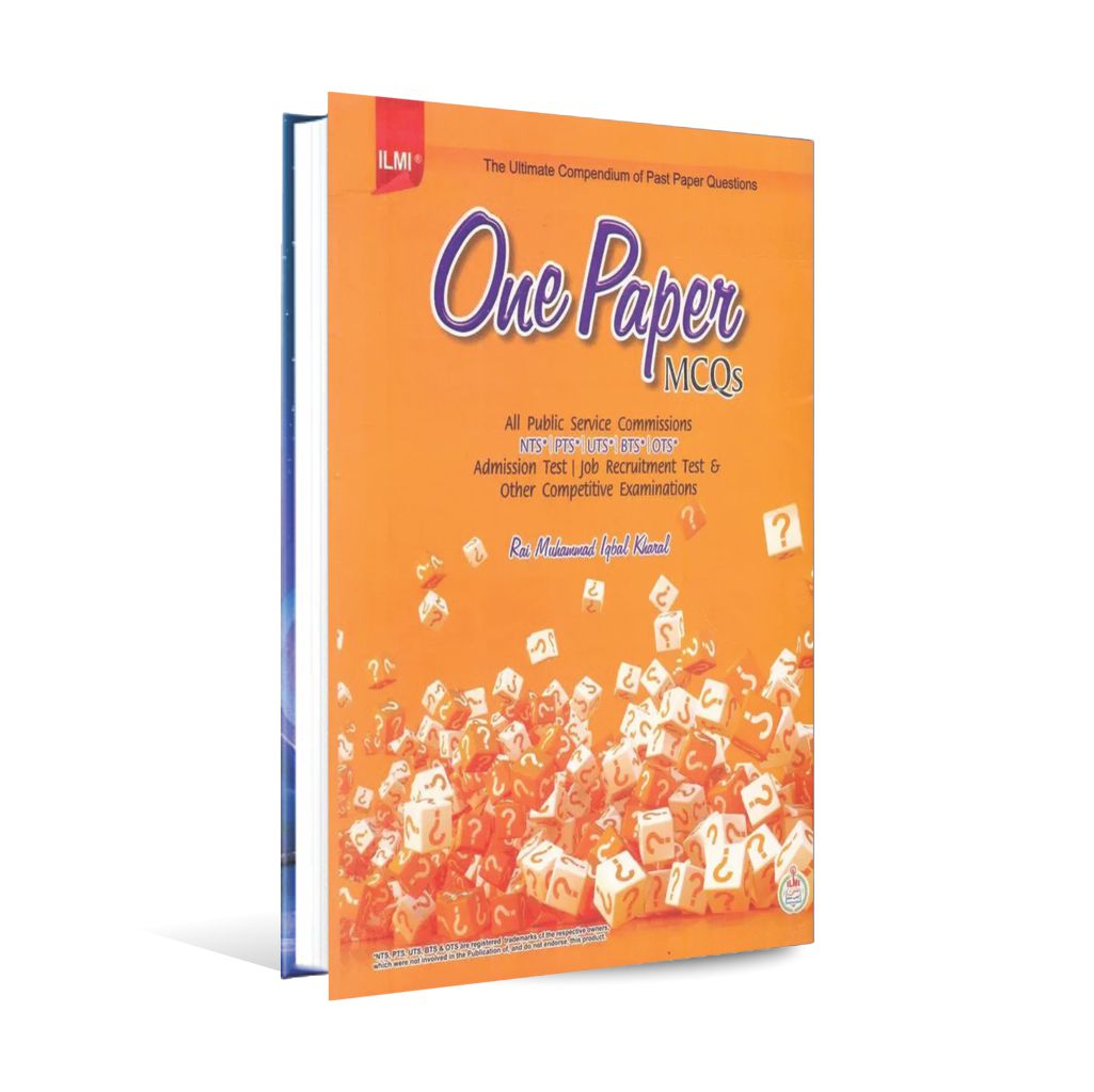 Ilmi One Paper MCQs Guide by Rai Muhammad Iqbal Kharal Multan Kitab Ghar