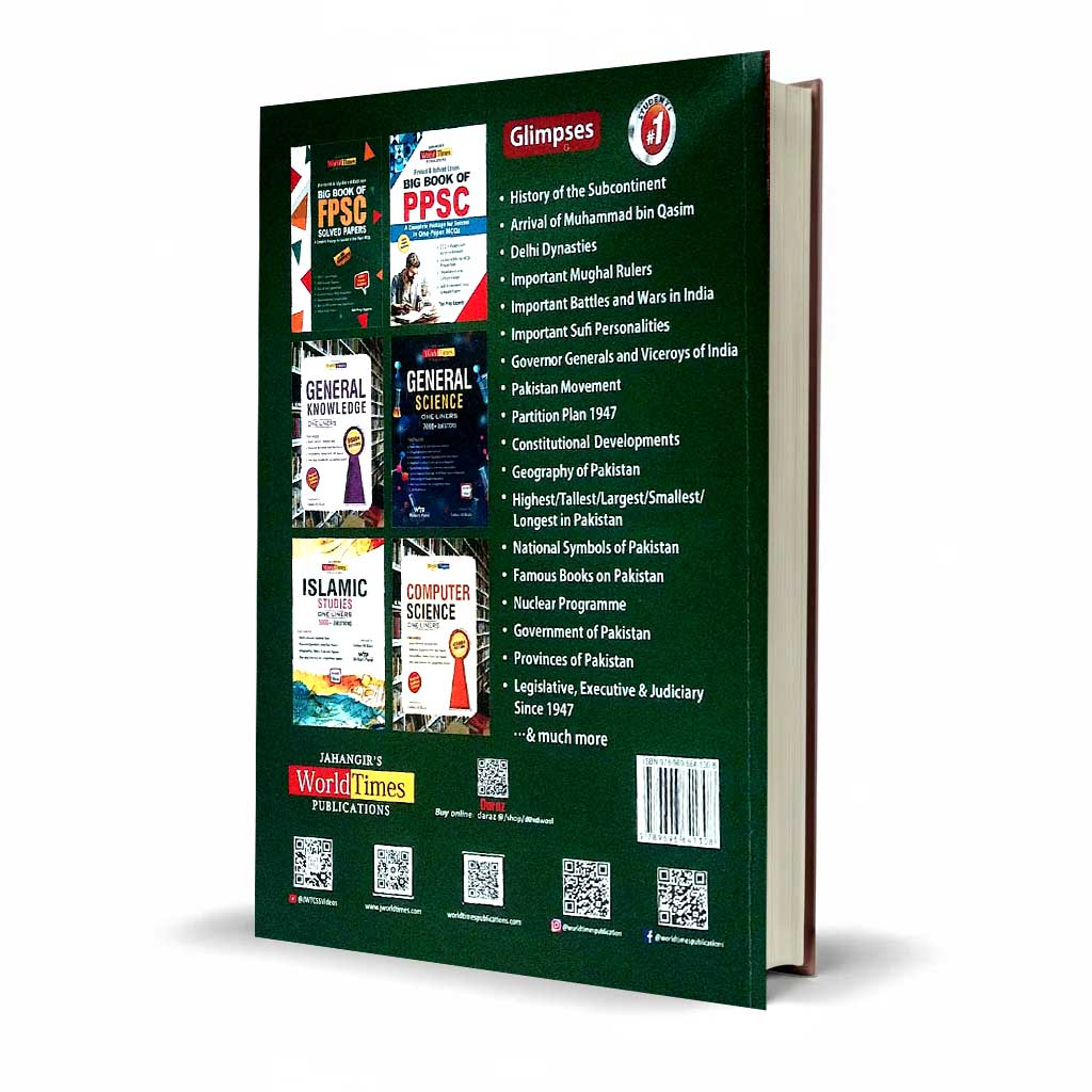 JWT Pakistan Studies One Liners Book by Fatima Ali Raza