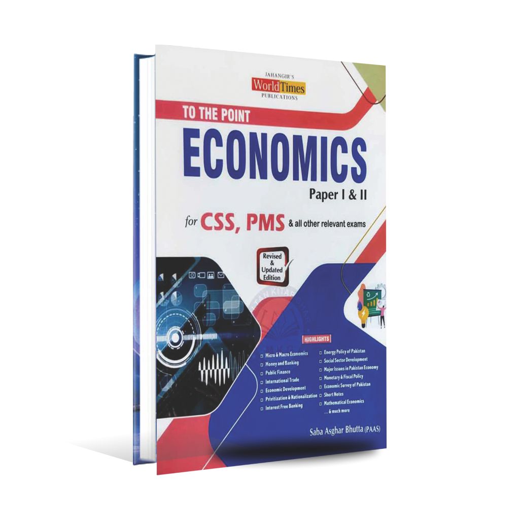 JWT To the Point Economic1&2 Book for CSS PMS by Saba Asghar Bhutta