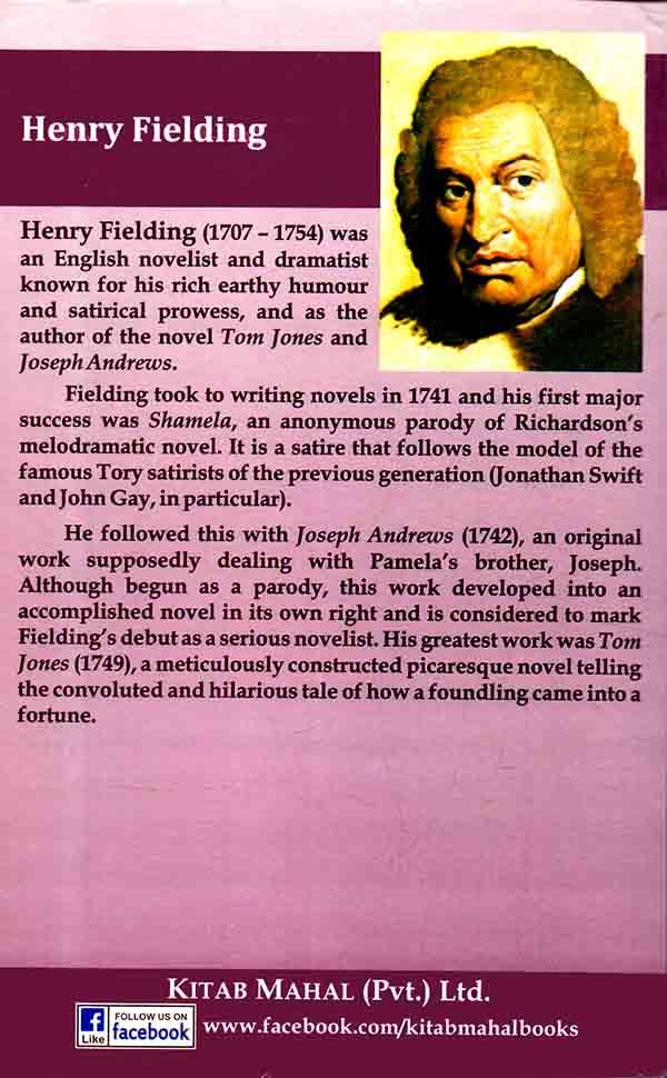 KM Literary Series Joseph Andrews Book by Henry Fielding