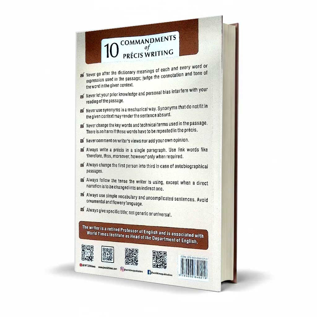 Mastering The Art Of Precis Writing Comprehension Book For CSS By Prof. Sabahat Hussain