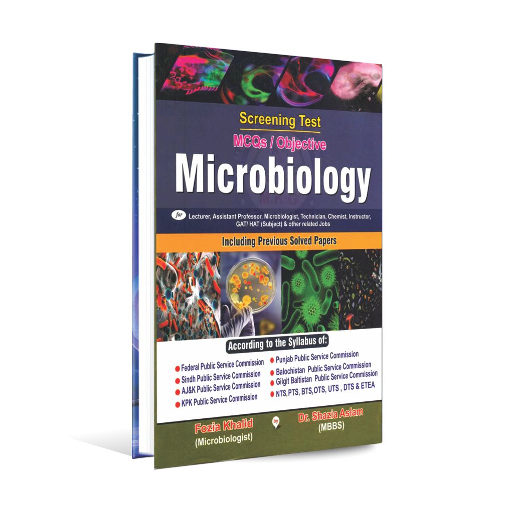 Microbiology MCQS Objective Book For Lecturer By Fozia Khalid - Multan Kitab Ghar