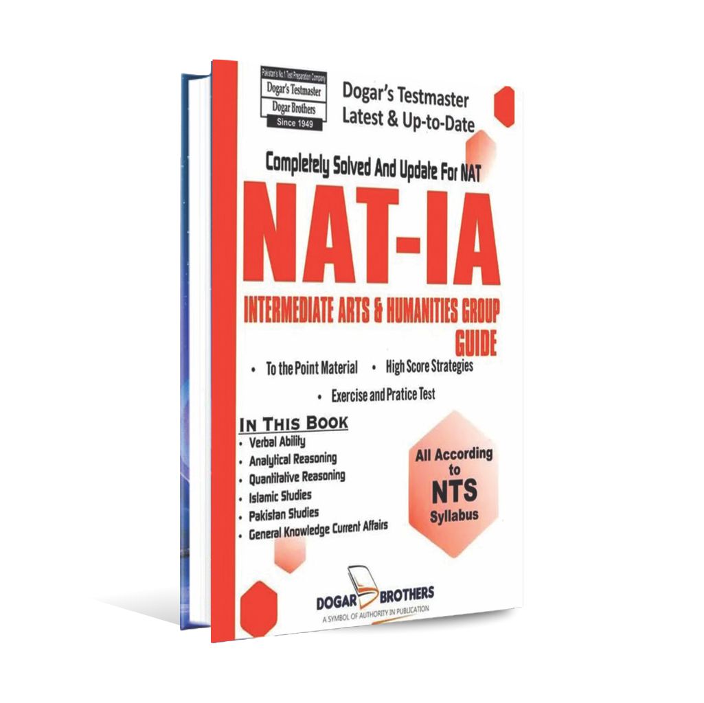 NAT-1A Intermediate Arts And Humanities Group Guide Book by Dogar Brothers Multan Kitab Ghar