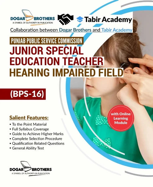 PPSC Junior Special Education Teacher Hearing Impaired Guide BPS-16