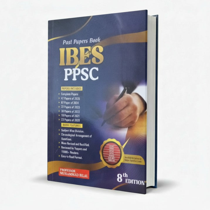 Past Papers Book IBES PPSC β 8th Edition for Competitive Exams MKG