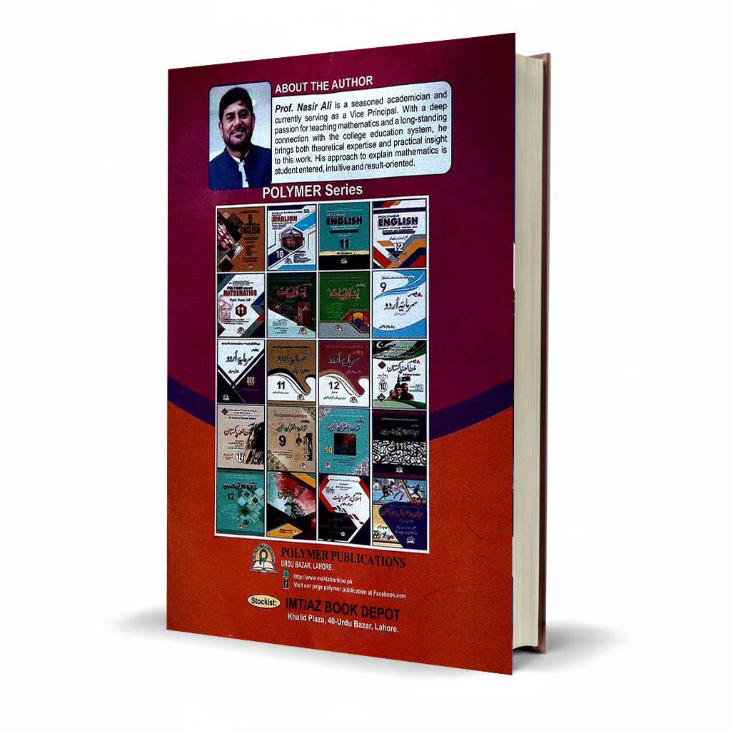 Polymer Smart Mathematics Class 12 by Prof. Nasir Ali – Latest Edition