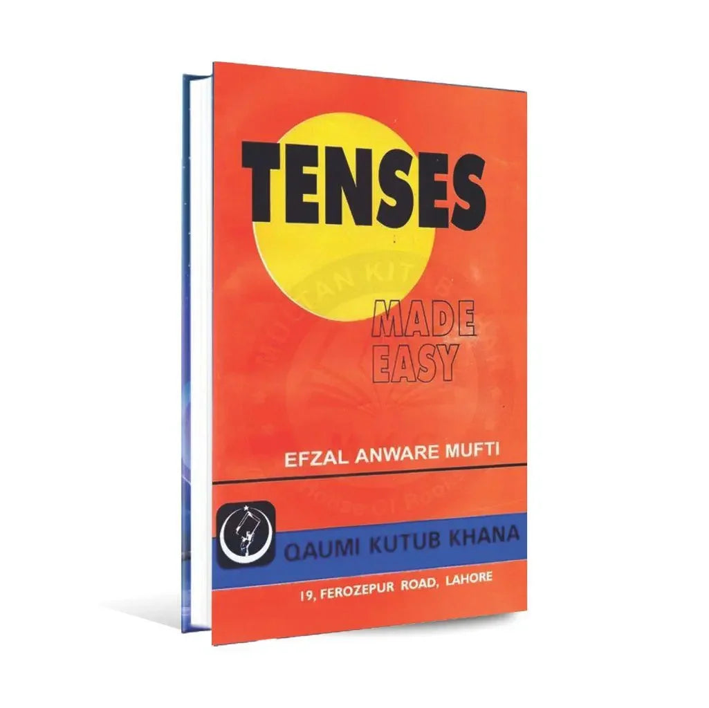 Tenses Made Easy book by Efzal Anware Mufti with orange cover for English grammar learning