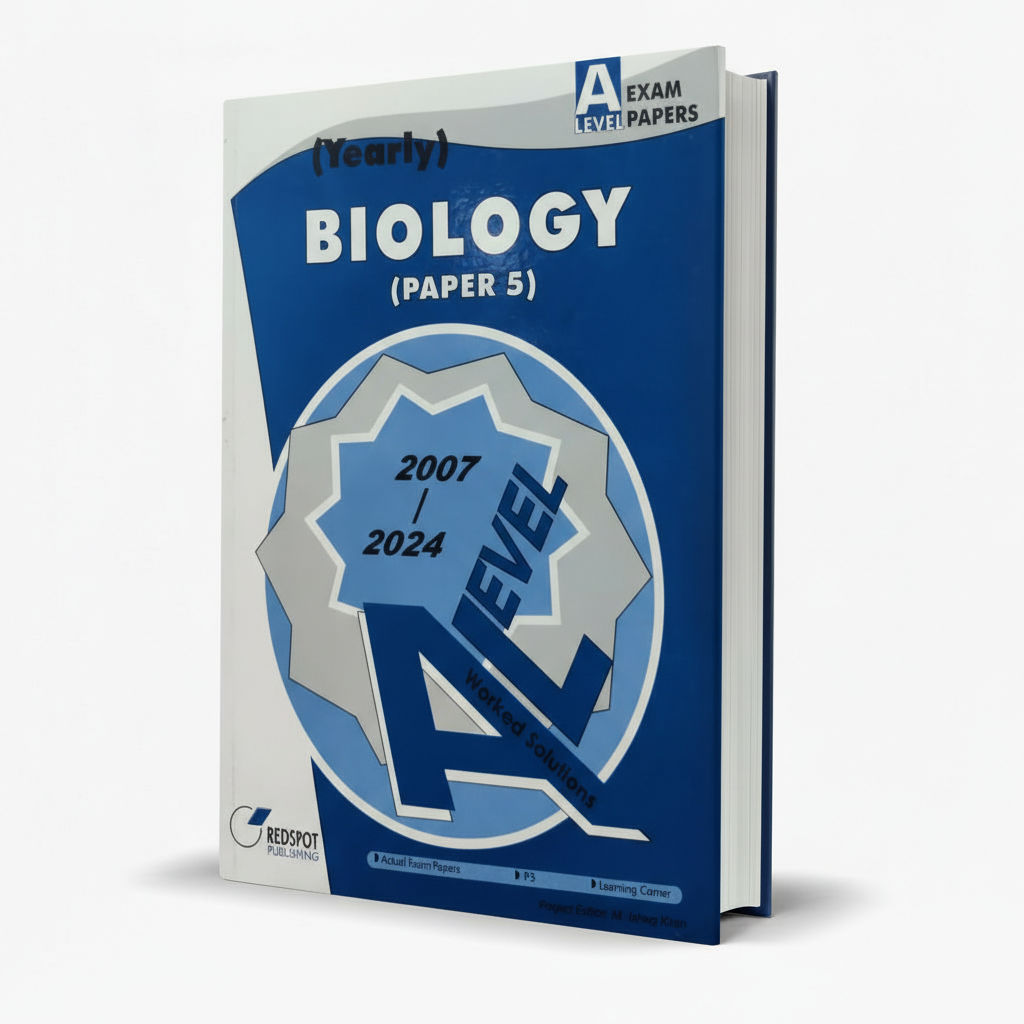 Redspot A Level Exams Yearly Biology Paper 5 Book by M. Ishaq Khan – Exam Practice Resource - MKG