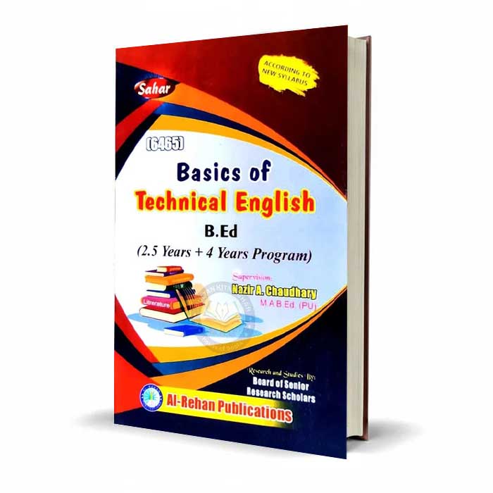 Saher Basics of Technical English for B.Ed By Nazir A Chaudhary