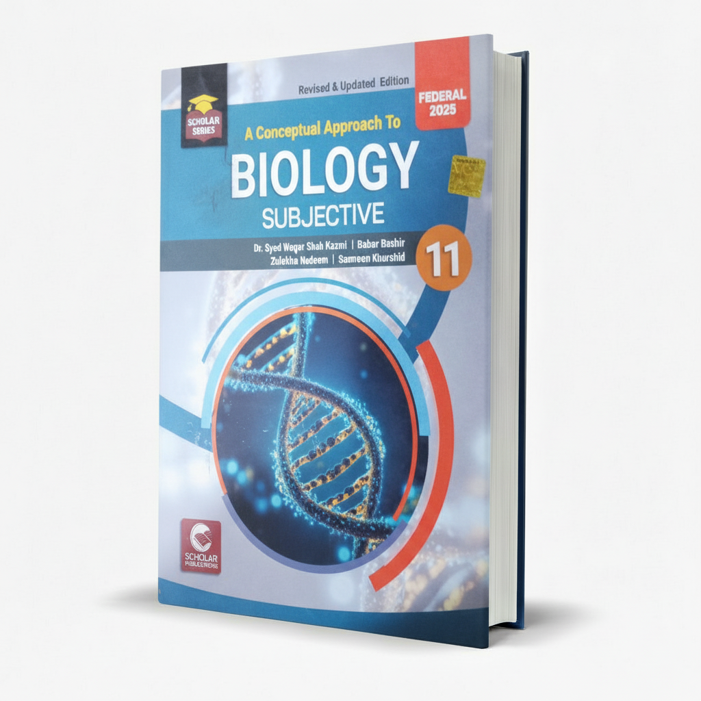 Scholar Federal Biology Subjective Book for Grade 11 By Dr Syed Waqar Shah MKG