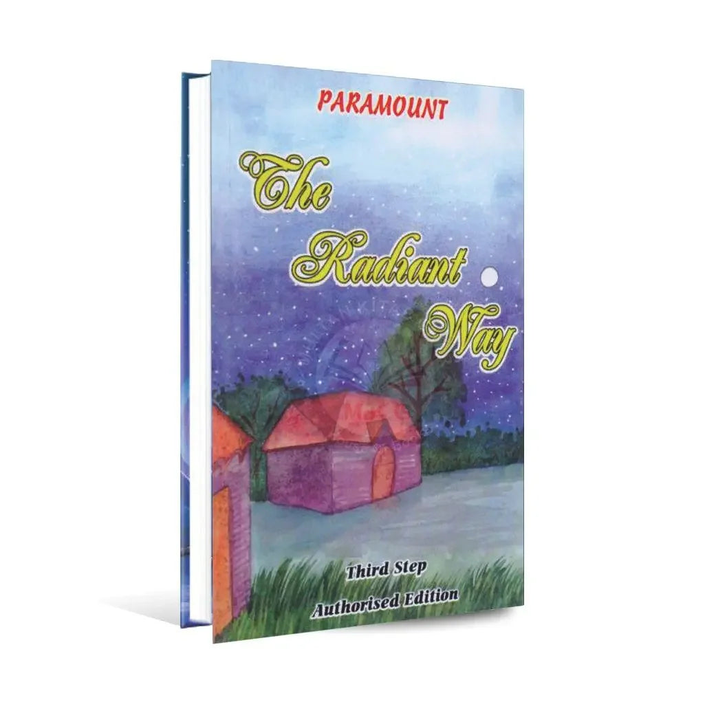 The Radiant Way Third Step Paramount book cover with painted houses and night sky illustration