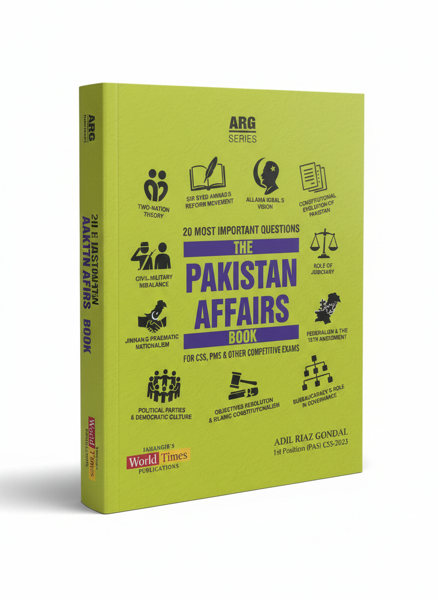 The Pakistan Affairs Book for CSS,PCS,PMS (20 Most important Questions) MKG