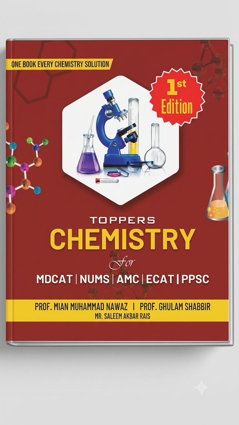 Toppers Chemistry for MDCAT, NUMS, AMC, ECAT & PPSC 1st Edition