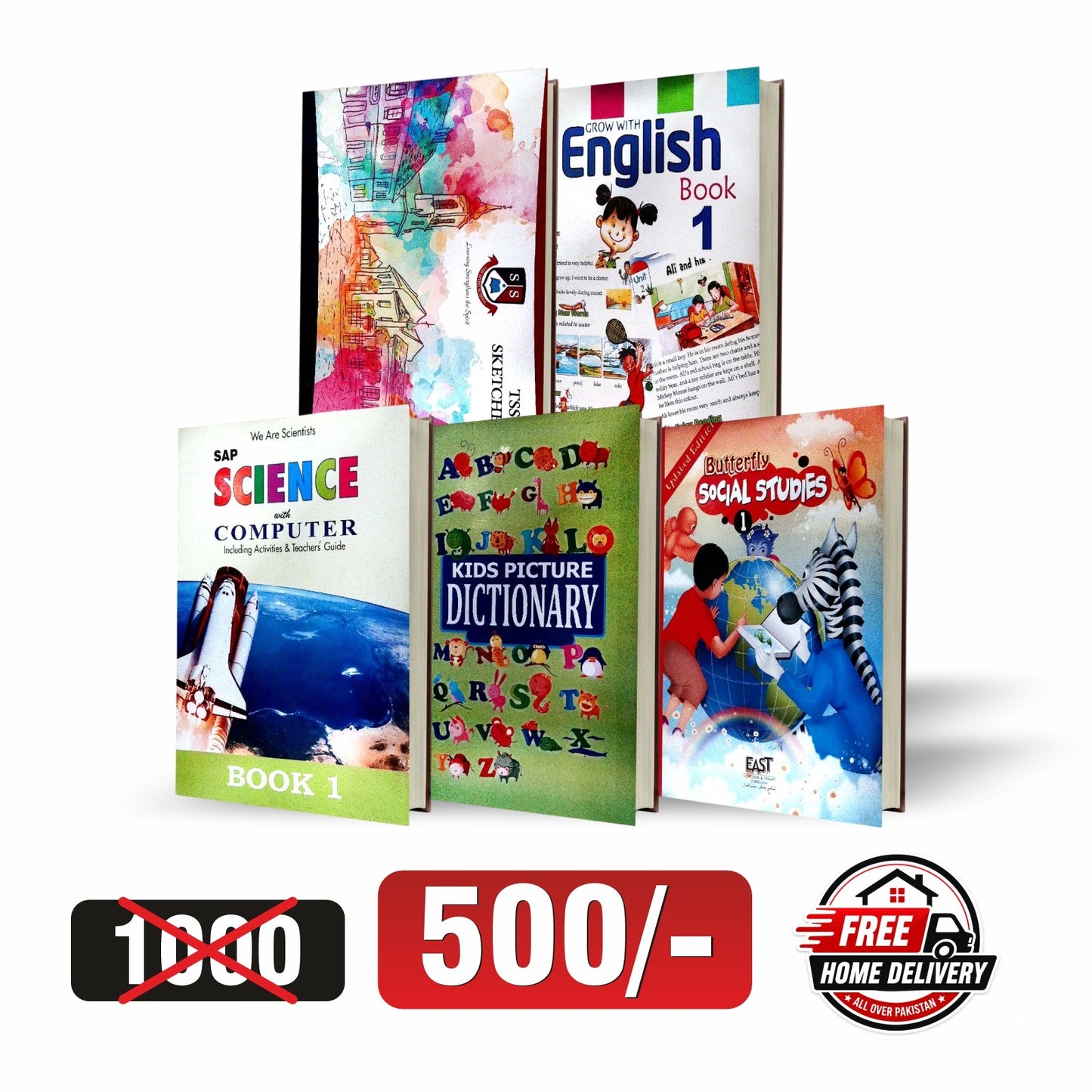 Best Class 1 Books Set | English Science Social Studies Combo Pakistan