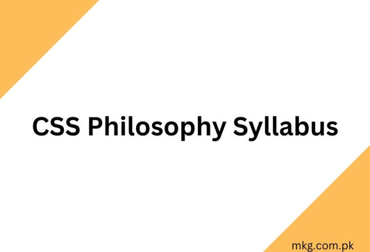 CSS Philosophy Syllabus 2025