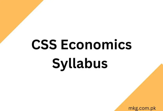 CSS-Economics-Syllabus-2025 Multan Kitab Ghar