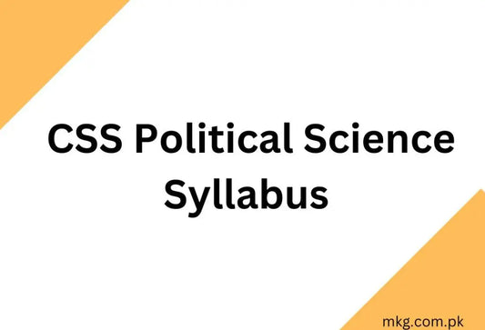 CSS-Political-Science-Syllabus-2025 Multan Kitab Ghar
