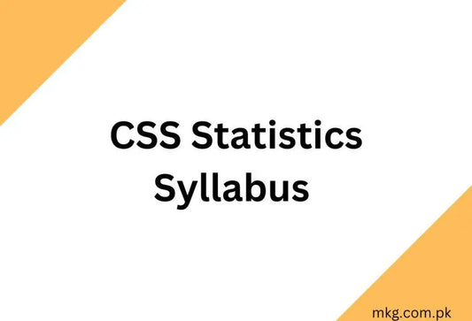 CSS-Statistics-Syllabus-2025 Multan Kitab Ghar