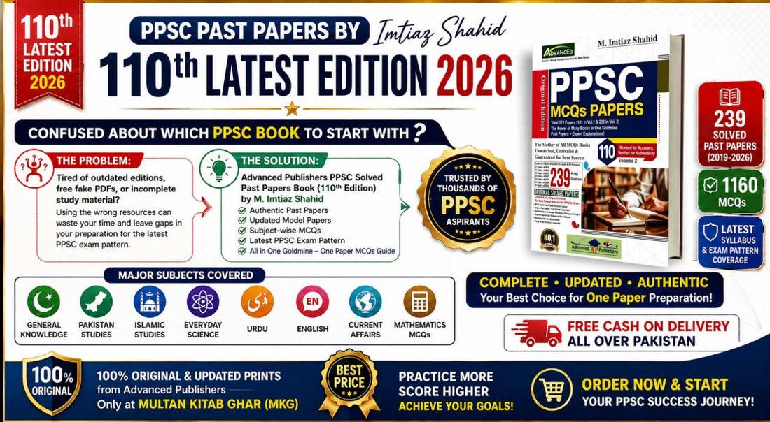 Latest PPSC Past Papers By Imtiaz Shahid | 110th Edition 2026