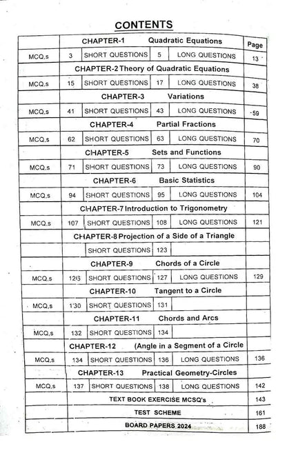 A Plus Up-To-Date Mathematics Papers for 10th Class with Solved Past Papers (2014-2024)