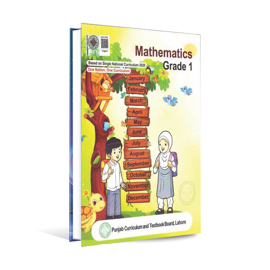 Mathematics Book For Grade 1 By Punjab Curriculum and Textbook Board Multan Kitab Ghar