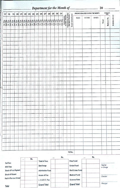 Lucky Student Attendance Register (English)
