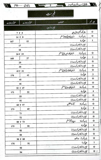 Hamdard Scholar Biology (In Urdu Medium) Up-To-Date Past Paper's for Class 10th for Preparation of Examination 2026
