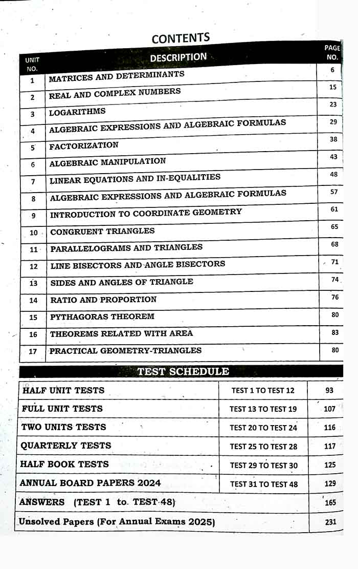 Sharrah up to date Mathematics Science group Class 9 English Medium Papers Captain Series Multan Kitab Ghar