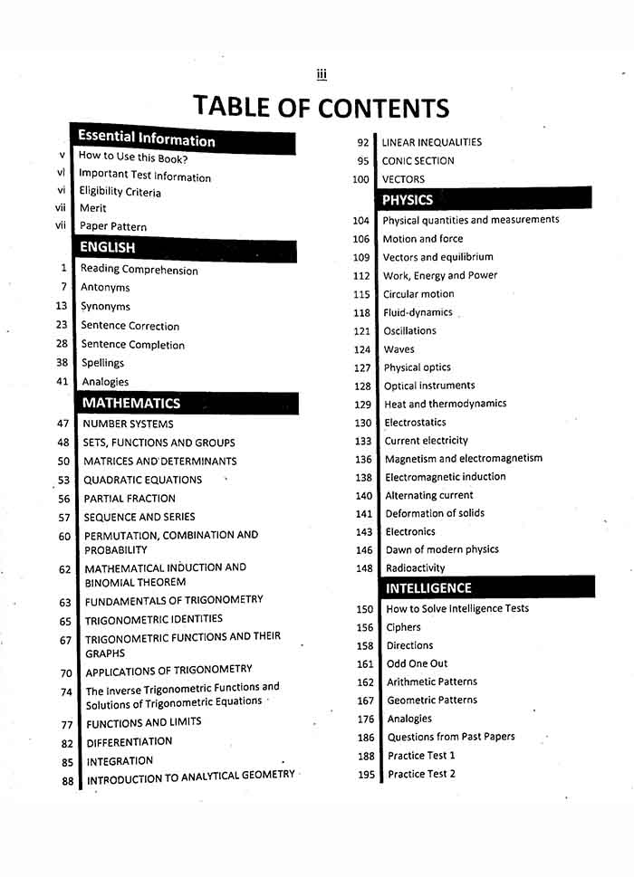 NUST-NET Computing Entry Test Guide Book with past Paper Questions By Dogar Brother Multan Kitab Ghar